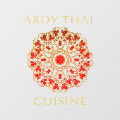 Thai Restaurant Front Advertising Windo individuel Fensteraufkleber (Blatt)