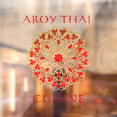 Thai Restaurant Front Werbung individuell gestalte Fensteraufkleber (Blatt 2)