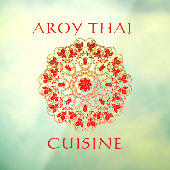 Thai Restaurant Front Werbung individuell gestalte Fensteraufkleber (Blatt 3)