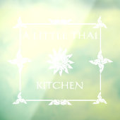 Thai Restaurant Thailand Blume Window C Fensteraufkleber (Blatt 3)