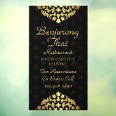 Thai Restaurant Traditionelle Thai Art Fensteraufkleber (Blatt 3)