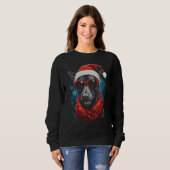Thai Ridgeback Dog Weihnachtskartf Winterurlaub Sweatshirt (Vorne ganz)