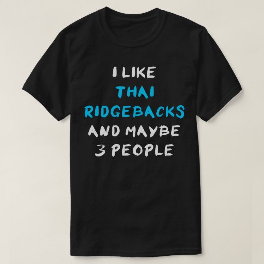 Thai Ridgeback Funny T-Shirt (Design vorne)
