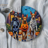 Thai Ridgeback Halloween-Kostüm beim Trick-or-Trea Button (Beispiel)
