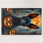 Thai Ridgeback Heidentempel Halloween-Porträt Puzzle (Horizontal)