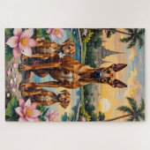 Thai Ridgeback Tropical Lotus Kunst Puzzle (Horizontal)