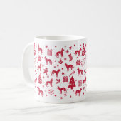 Thai Ridgeback Weihnachtsdesign Kaffeetasse (Vorderseite Links)