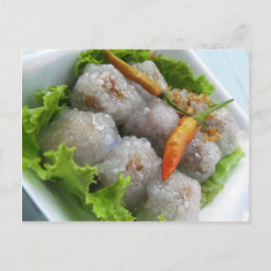 Thai Sago mit Chili ... Thailand Street Food Postkarte
