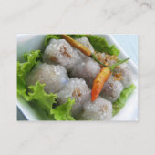 Thai Sago mit Chili ... Thailand Street Food Visitenkarte (Rückseite)