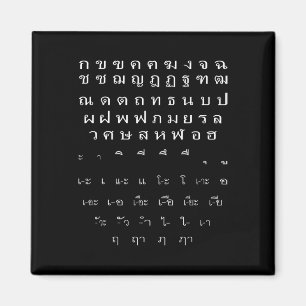 Thai Script Wall Alphabet Vowels Halloween Kostüm Magnet