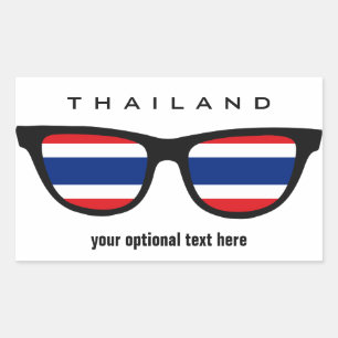 Thai Shades Zollaufkleber Rechteckiger Aufkleber