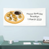 Thai Shrimp Cartoon Illustration Banner (Messe)