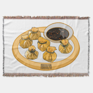 Thai Shrimp Cartoon Illustration Decke