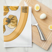 Thai Shrimp Cartoon Illustration Geschirrtuch (Viertel Falte)