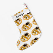 Thai Shrimp Cartoon Illustration Kleiner Weihnachtsstrumpf (Rückseite (Hängend))