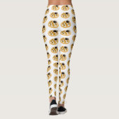 Thai Shrimp Cartoon Illustration Leggings (Rückseite)