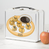 Thai Shrimp Cartoon Illustration Metall Brotdose (Beispiel)