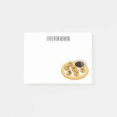 Thai Shrimp Cartoon Illustration Post-it Klebezettel (Vorderseite)