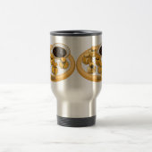 Thai Shrimp Cartoon Illustration Reisebecher (Mittel)