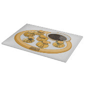 Thai Shrimp Cartoon Illustration Schneidebrett (Ecke)