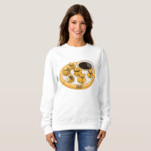 Thai Shrimp Cartoon Illustration Sweatshirt (Vorne ganz)