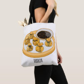Thai Shrimp Cartoon Illustration Tasche (Von Nahem)