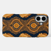 Thai Silk inspired Pattern in Gold Case-Mate iPhone Hülle (Rückseite (Horizontal))