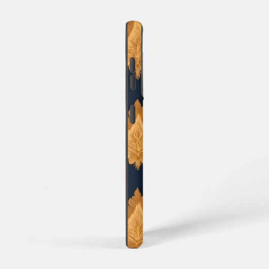 Thai Silk inspired Pattern in Gold Samsung Galaxy Hülle (Rechte Seite)