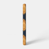 Thai Silk inspired Pattern in Gold Samsung Galaxy Hülle (Linke Seite)