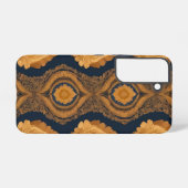 Thai Silk inspired Pattern in Gold Samsung Galaxy Hülle (Rückseite (Horizontal))