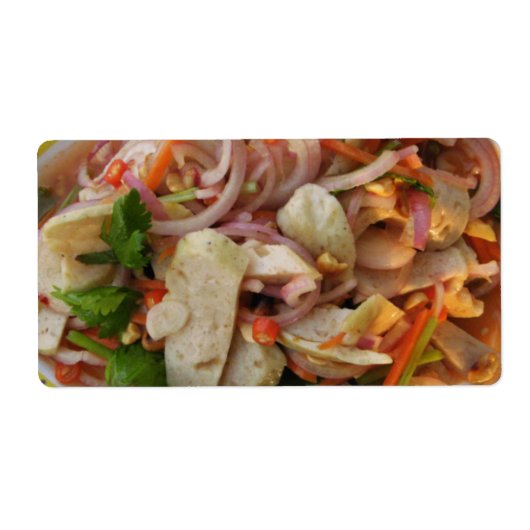 Thai Spicy Wurst Salat ... Asian Street Food (Vorne)