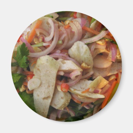 Thai Spicy Wurst Salat ... Asian Street Food Magnet (Vorne)