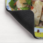Thai Spicy Wurst Salat ... Asian Street Food Mousepad (Ecke)