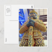 Thai-Statue Postkarte (Vorne/Hinten)