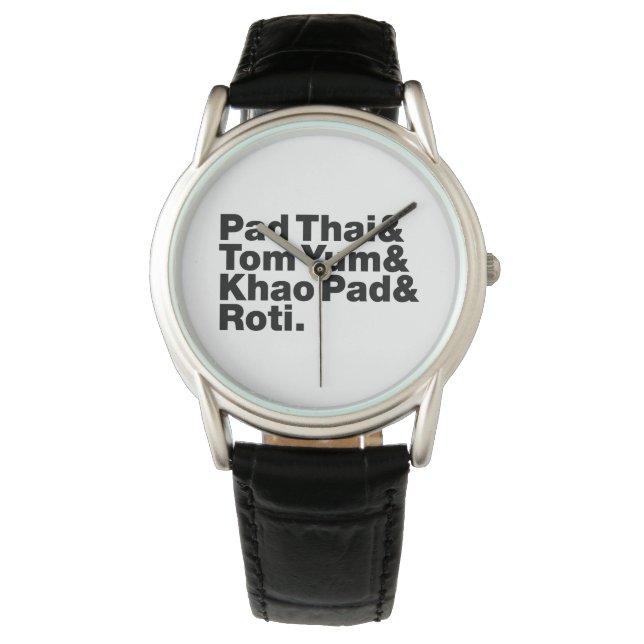 Thai Street Food Armbanduhr (Vorderseite)