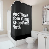 Thai Street Food Duschvorhang (Beispiel)