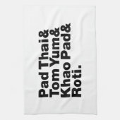 Thai Street Food Geschirrtuch (Vertikal)