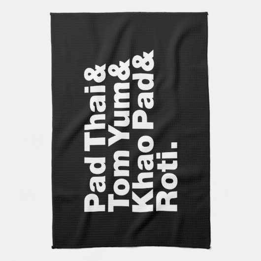 Thai Street Food Geschirrtuch (Vertikal)