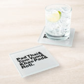 Thai Street Food Glasuntersetzer (Schrägansicht)