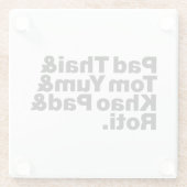 Thai Street Food Glasuntersetzer (Rückseite)