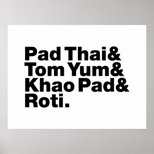 Thai Street Food Poster (Vorne)