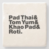 Thai Street Food Steinuntersetzer (Vorderseite)
