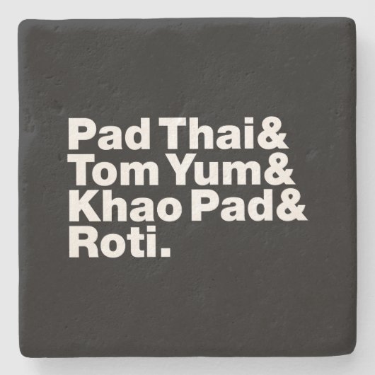 Thai Street Food Steinuntersetzer (Vorderseite)