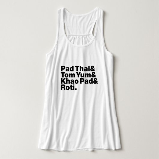 Thai Street Food Tank Top (Design Vorderseite)