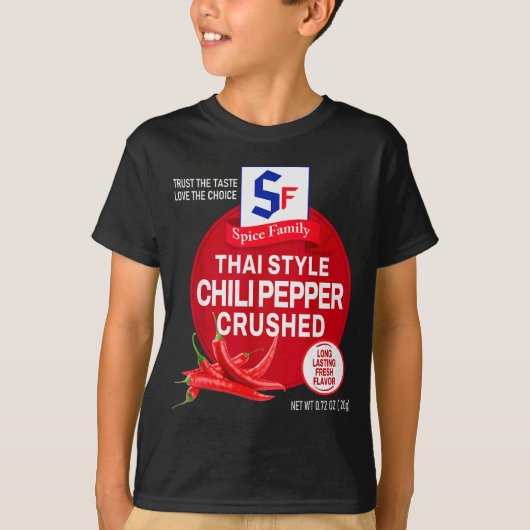 Thai Style Chili Pepper Crushed Halloween Sce Cost T-Shirt (Vorderseite)