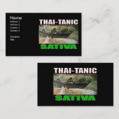 THAI TANIC SATIVA VISITENKARTE (Vorne/Hinten)