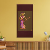 Thai-Tänzerin - Lady Leinwanddruck (Insitu (Wohnzimmer))