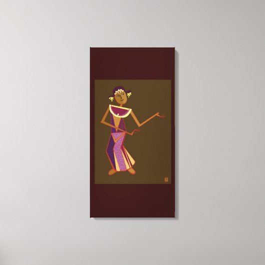 Thai-Tänzerin - Lady Leinwanddruck (Vorderseite)