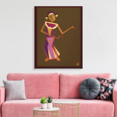 Thai-Tänzerin - Lady Leinwanddruck (Insitu (Wohnzimmer))