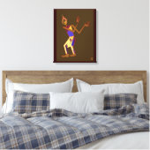 Thai-Tänzerin - Mann Leinwanddruck (Insitu (Schlafzimmer))